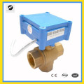 DC9V-24V 15mm 3 way motor control ball valve for electric control water treatment